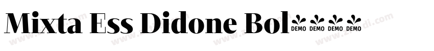 Mixta Ess Didone Bol字体转换